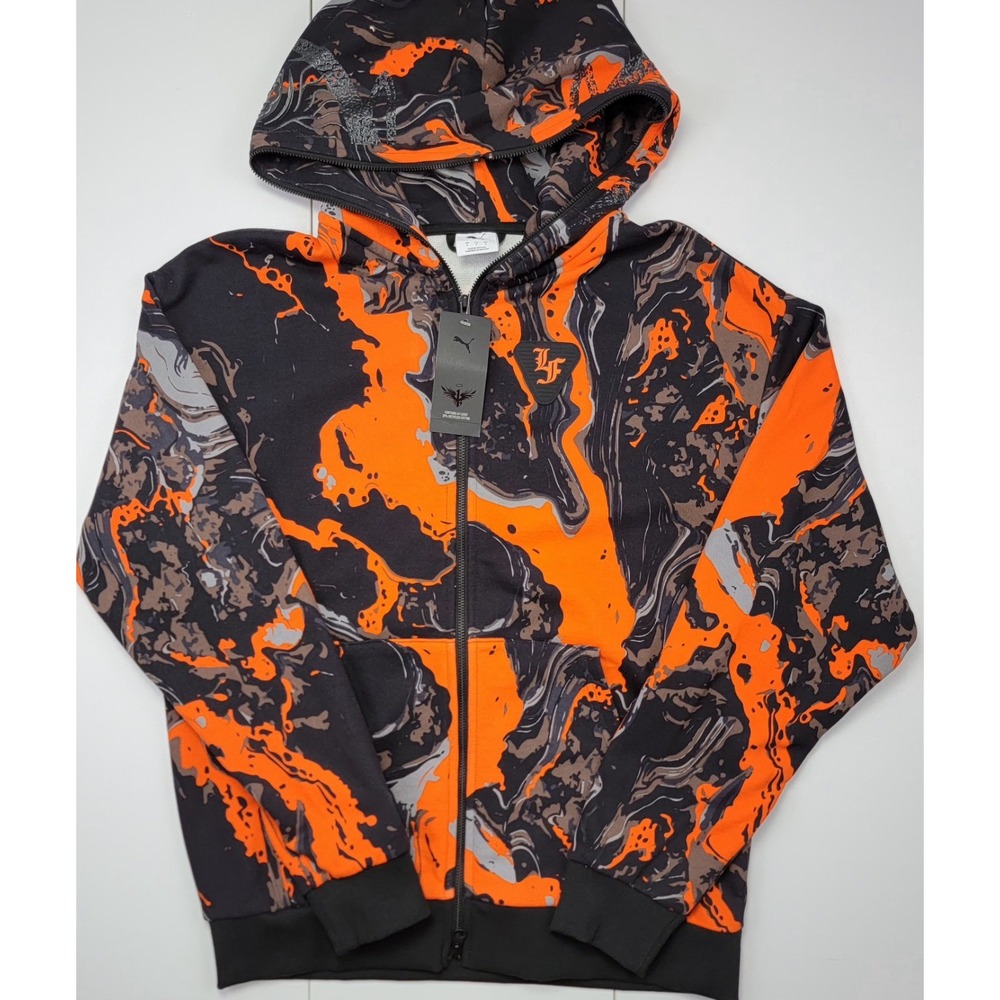 PUMA x LaFrancé Heem Era Size S Mens Allover Print Zip-Up Hooded Jacket New